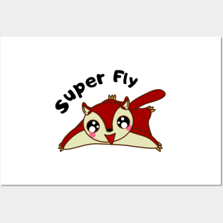 Super Fly Flying Squirrel Posters and Art